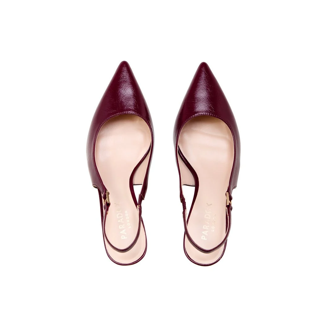 Chantelle Flared Slingback Heels - Image 4
