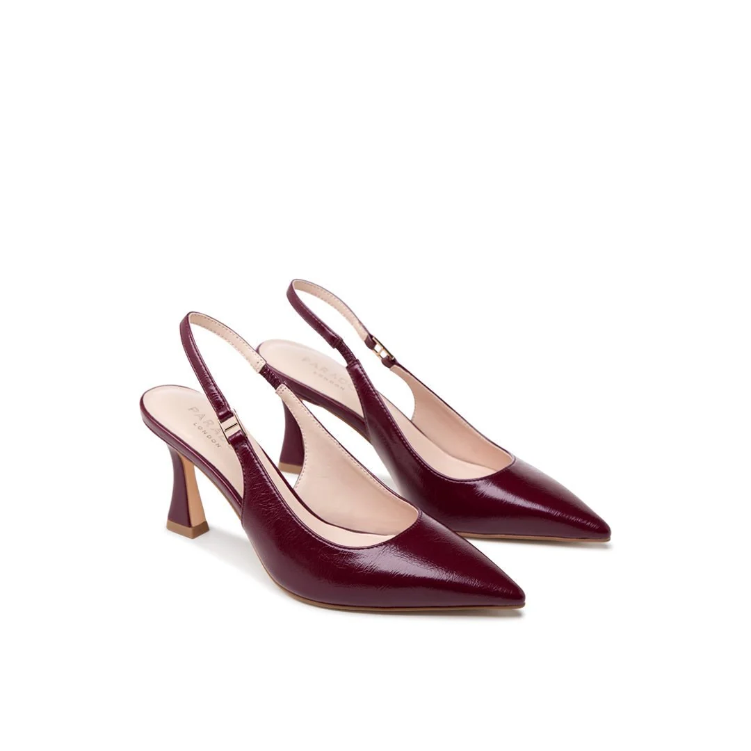 Chantelle Flared Slingback Heels - Image 6