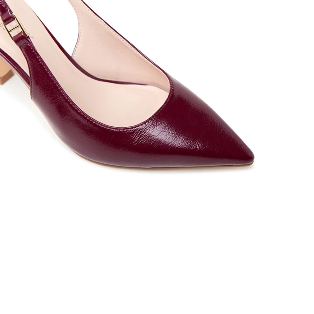 Chantelle Flared Slingback Heels - Image 7