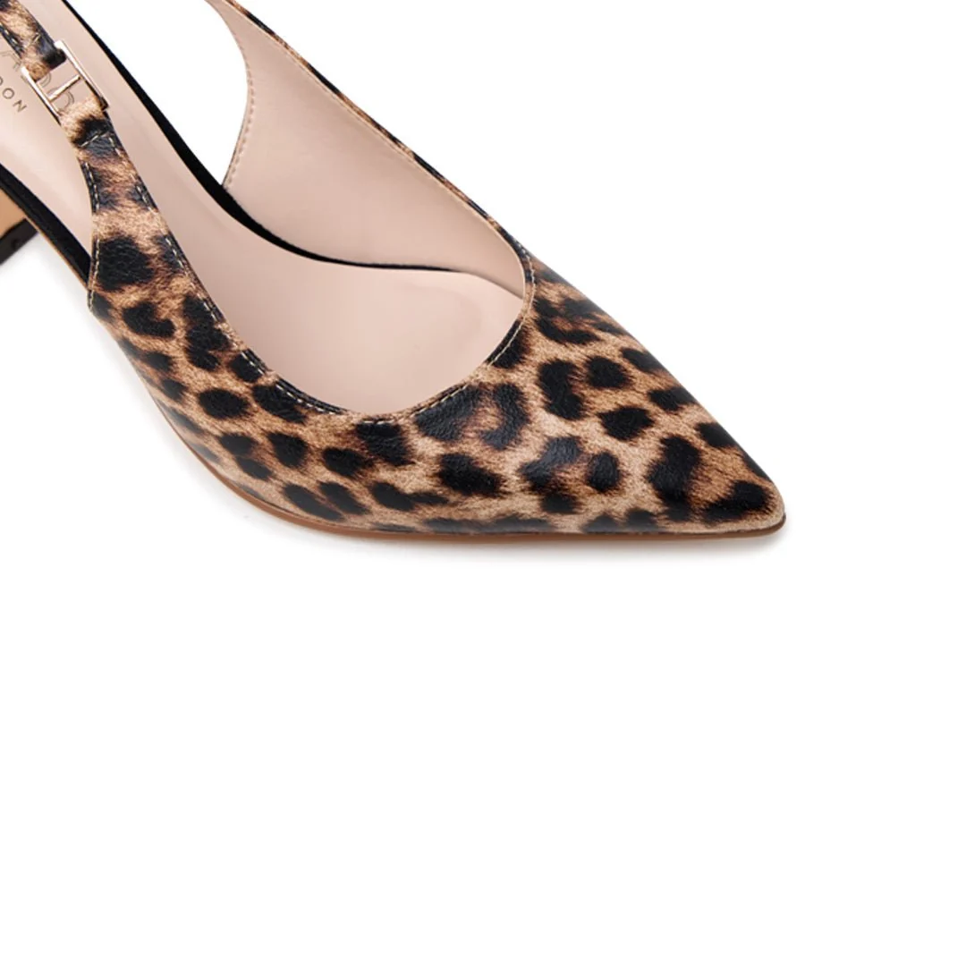 Chantelle Flared Slingback Heels - Image 7