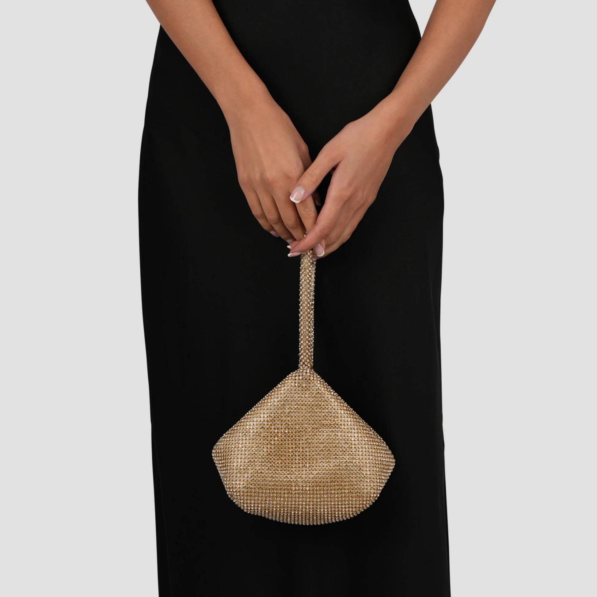 Dua Diamante Gold Pouch Handbag - Image 3
