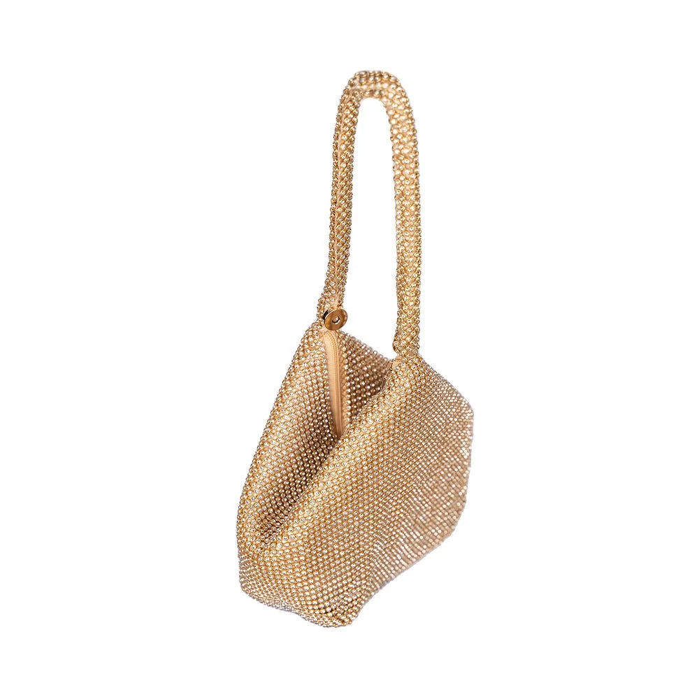 Dua Diamante Gold Pouch Handbag - Image 5