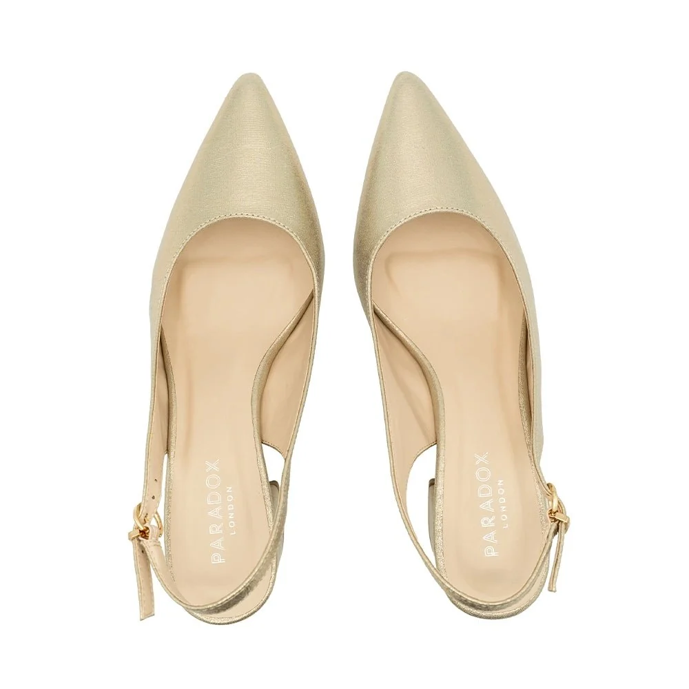 Flynn Wide Fit Slingback Court Shoe - Image 5