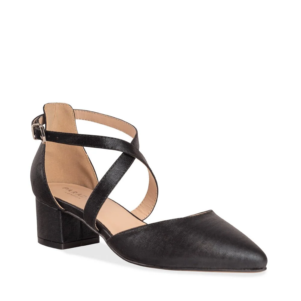 Fran Wide Fit Low Block Heel Sandal - Image 3
