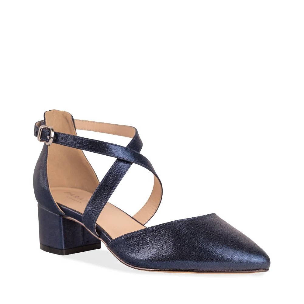Fran Wide Fit Low Block Heel Sandal - Image 3