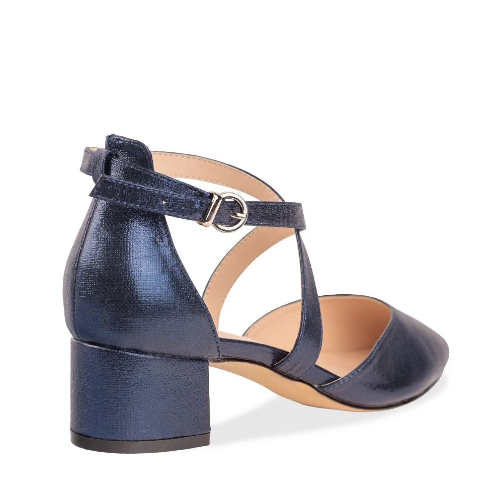 Fran Wide Fit Low Block Heel Sandal - Image 5
