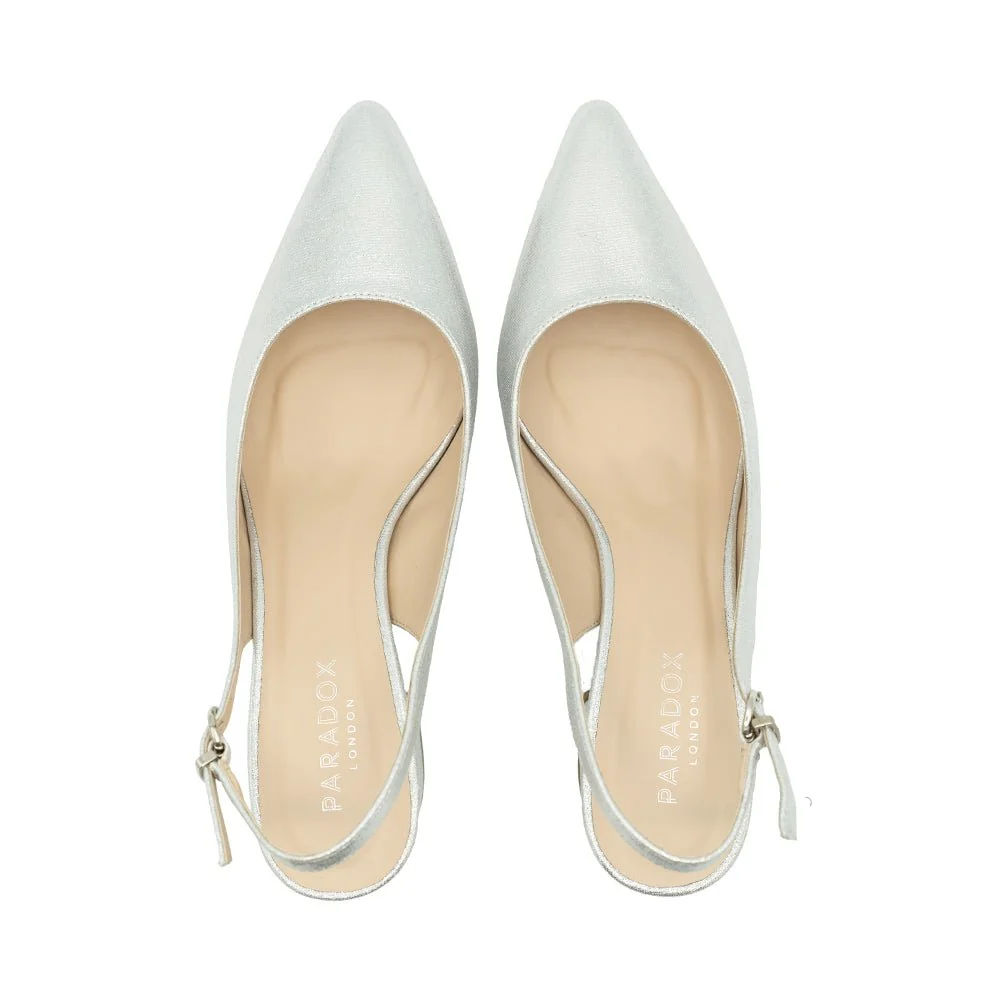 Imelda Mid Block Slingback Heels - Image 4