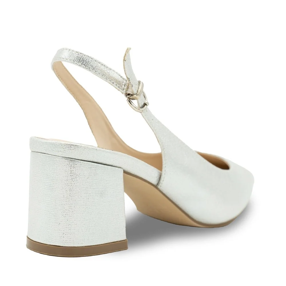 Imelda Mid Block Slingback Heels - Image 5