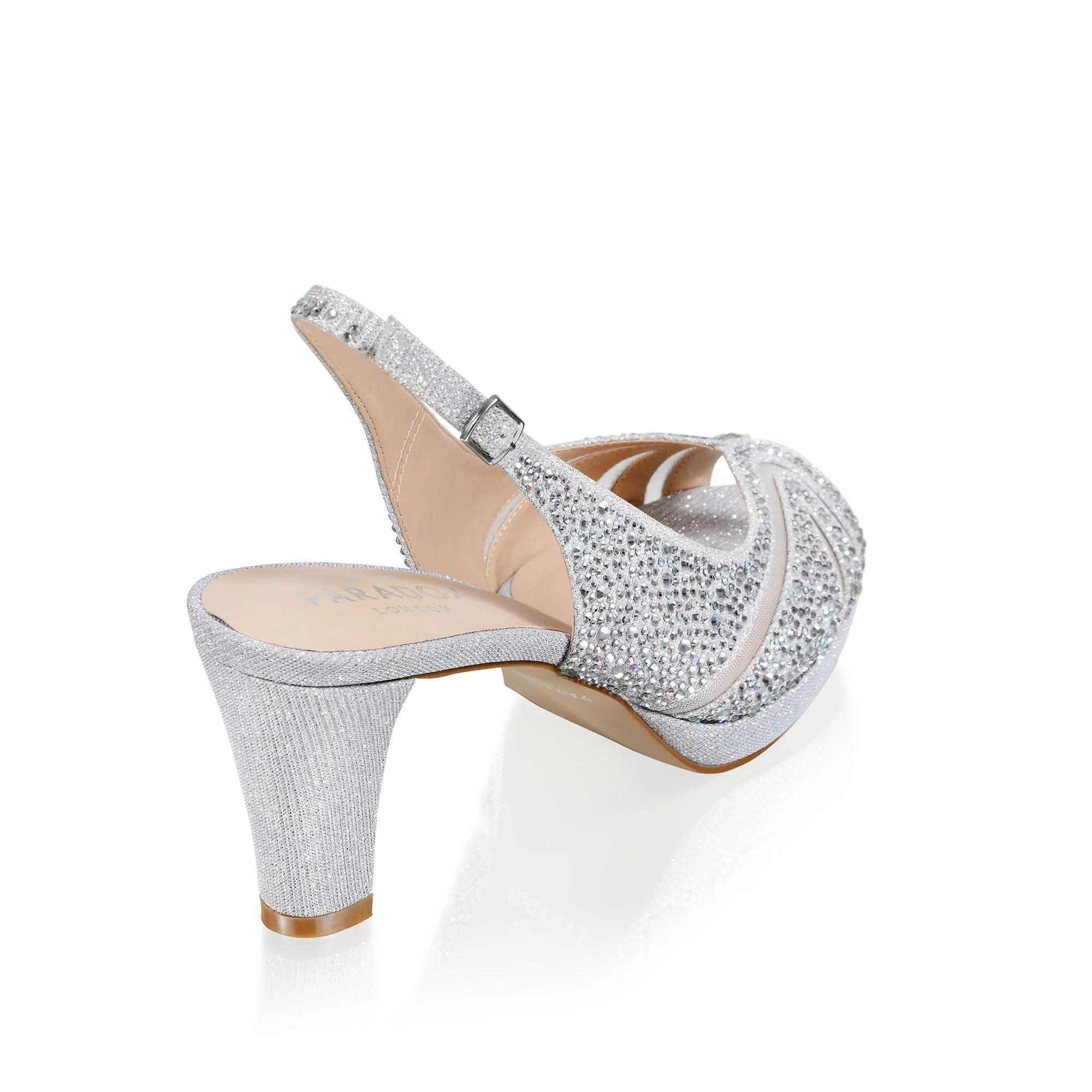 Linda Low Platform Slingback Heels - Image 5