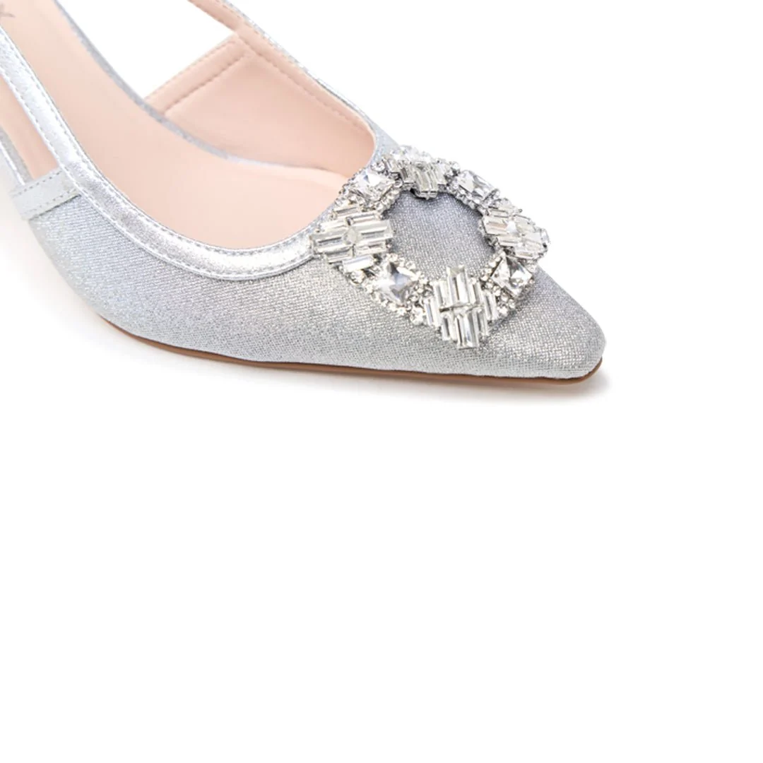 Tara Flared Slingback Heels - Image 6